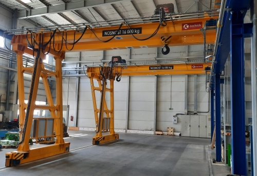 Semigantry cranes with load capacity 16 t<br />Semigantry cranes with load capacity 16 t