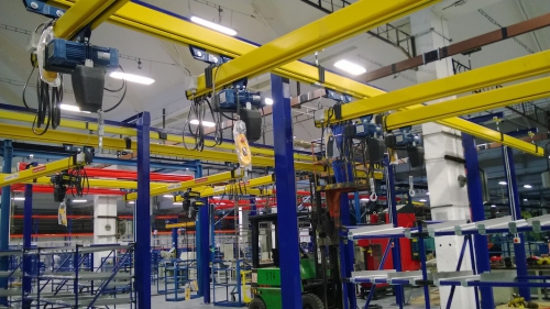 Undeslung overhead cranes